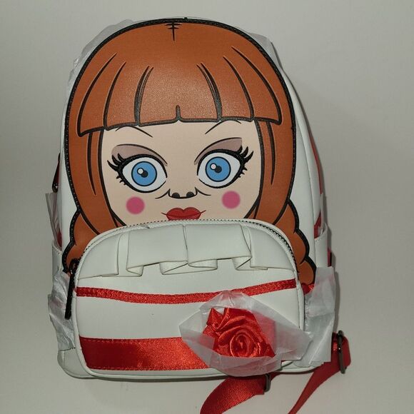 The Conjuring Annabelle Loungefly Set Horror Doll Wallet and Backpack